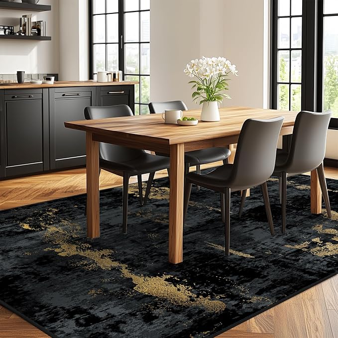 RELEANY Washable 10'x14' Abstract Area Rug - Image 3