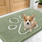 OLANLY Dog Door Mat for Muddy Paws 24x16, Paw Print Design Chenille Mud Mat | by OLANLY