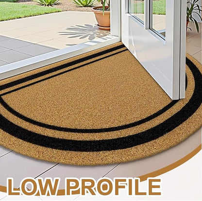 OLANLY Half Circle Front Door Mat, Low Profile Doormat, Stain and Fade Resistant - Image 4