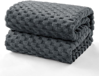 EXQ Home Gentle Soft Fleece Throw Blanket – Cozy Lightweight 3D Imitation - Image 2