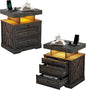 WOOVIVS Side Table Set of 2 by WOOVIVS