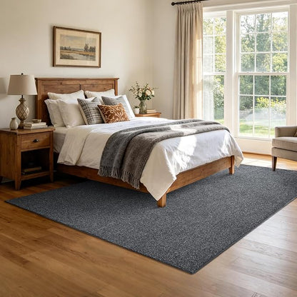 5x7 Black/White Area Rug Washable Non-Slip Soft - Image 2