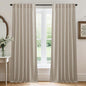 RYB HOME Light Filtering Linen Sheer Curtains 72 inch Long by RYBHOME