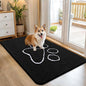 OLANLY Dog Door Mat for Muddy Paws 45x27, Paw Print Design Chenille Mud Mat | by OLANLY