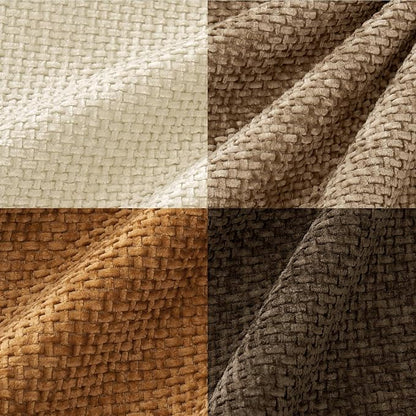 MIULEE Decorative Chenille Fall Euro Pillow Covers Brown 22x22 Pack of 4 | - Image 6