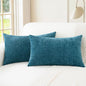 CaliTime Decorative Couch Throw Pillow Covers 20 X 12 Inches Ocean Blue | Pack by CaliTime