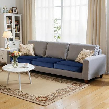 Hokway Velvet Couch Cushion Covers Water Resistant Seat Covers Stretch Sofa by Hokway