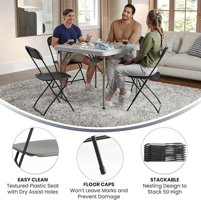 Flash Furniture Hercules Series Plastic Folding Chairs - Image 5