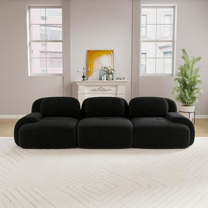 Boneless Sectional Couch, No Assembly Required, 117.3” Modular Cloud Sofa - Image 2