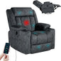 LEVELEVE Retro Rocking Recliner Chair, Massage Rocker Recliner Chair by Enjoyyourlife