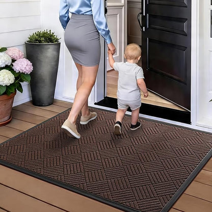 Front Door Mat, Heavy Duty Waterproof Doormat 73"x46", Stain Fade Resistant - Image 9