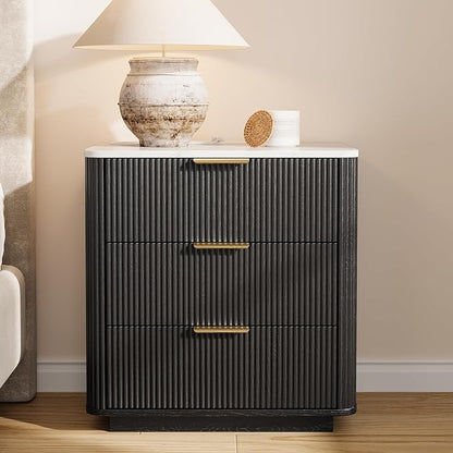 Fluted Nightstand Set of 2 - Image 2