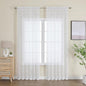 Furman Sheer White Curtains 90 inches Long by OWENIE