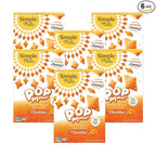 Simple Mills Pop Mmms Veggie Flour Baked Snack Crackers, Cheddar, Nothing Artificial, Kosher, Gluten Free & Non-GMO, 4 Ounce (Pack of 6)