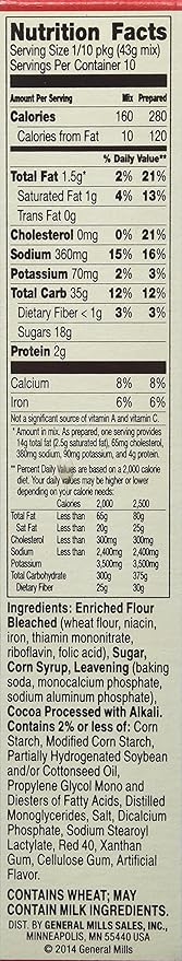 Betty Crocker, Supermoist Cake Mix, Red Velvet, 15.25oz Box (Pack of 6)