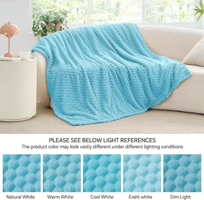 BEDELITE Light Blue Twin Blanket - Image 7