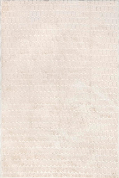 nuLOOM Nia Beige Geometric Washable Area Rug - Image 5