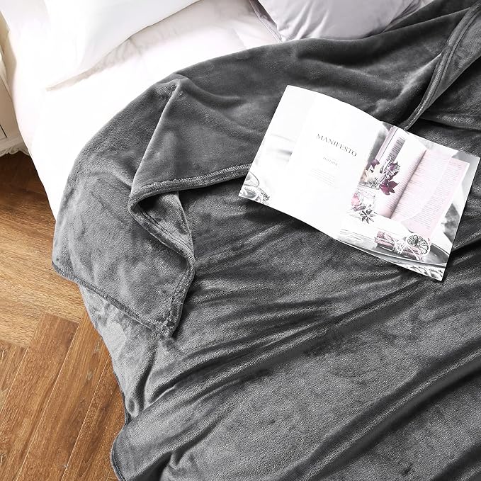 TASTHROW Large Flannel Fleece Throw Blanket, 90×90 Inch - Image 3
