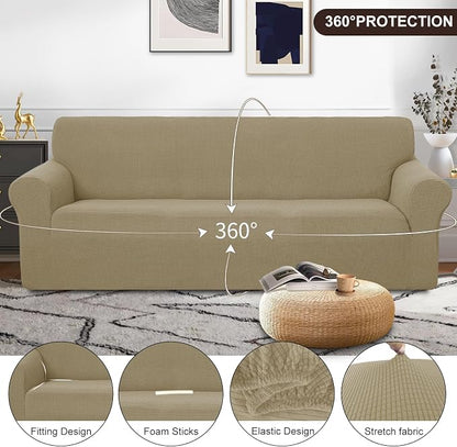 U-NICE HOME 4 Seater Stretch Couch Cover - Image 3