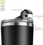 SIPX™ Triple-Insulated Tumblers - 16oz. Premium Modern Tumbler With Lid, insulated Cup Keeps Hot For 6 Hours, Stainless Steel Tumbler Made Of Sustainable Material, Coffee Travel Mug For Home & Office