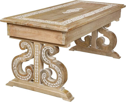 Lightnpro Mango Wood Rectangular Coffee Table - Image 7