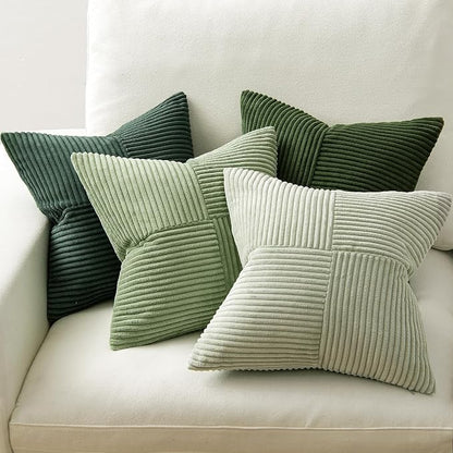 MIULEE Spring Green Decorative Throw Pillow Covers 18x18 Inch Set of 4 Boho - Image 4