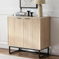 EYYTHUNG Fluted Storage Cabinet Sideboard Buffet Cabinet, Modern Accent Cabinets by EYYTHUNG