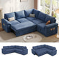 85 Inch Modular Sectional Sofa by Unknown