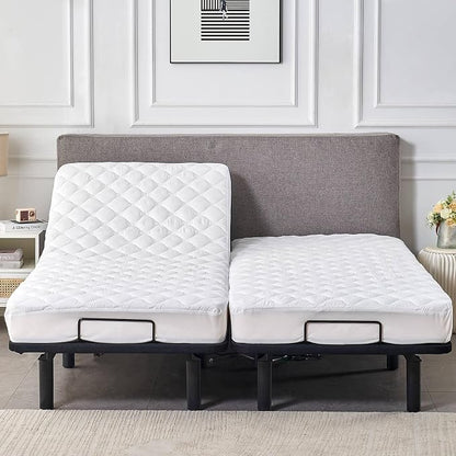 Waterproof Quilted Split California King Mattress Protector Pad - Image 4