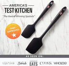 DI ORO Seamless Series Pro 14 Inch Extra Large Silicone Spatula - 600°F Heat-Resistant Rubber Spatula - Great for Baking, Cooking, and Scraping - BPA Free and LFGB Certified Food Safe Silicone (Black)