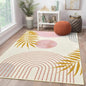 RoomTalks Cute Pink Nuresry Rug Washable, Boho Modern Contemporary Aesthetic by RoomTalks