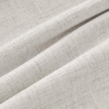 MIULEE 100% Blackout Linen Curtains 42 x 63 Inch Cream White 2 Panels | Thermal - Image 9