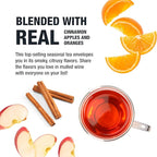 Tiesta Tea - Fireside Spice, Loose Leaf, Mulled Wine Herbal Tea, Premium Non-Caffeinated Holiday Blend, Make Hot or Iced, Brews Up to 25 Cups, 1.5 Ounce Resealable Pouch