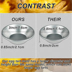 Weilan 25 Pcs Mini Tiny Pie Muffin Cupcake Pans Tin Egg Tart Mold Bakeware -NonStick Puto Cup