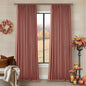 Terracotta 100% Black Out Pinch Pleat Linen 108 Inch Curtains | Black Out by Twodrapes