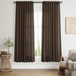 Chocolate Linen Curtains 72 Inch Long by Nanspring