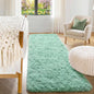 Sage Green Runner Rugs for Bedroom Living Room, Fluffy 2x6 Bedside Area Rug | by ONASAR