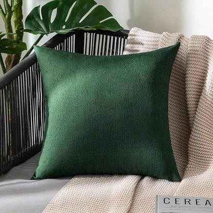 MIULEE Pack of 2 Decorative Outdoor Solid Waterproof Throw Pillow Covers Faux - Image 7