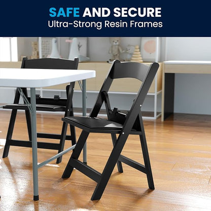 Flash Furniture Hercules Set of 2 Kids Black Resin Folding Chairs - Image 10