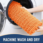 Arotive Luxury Chenille Bathroom Rug Mat, Extra Soft Thick Absorbent Shaggy Bath Rugs, Non-Slip Machine Wash Dry, Plush Bath Mats for Bathroom, Shower and Tub, 30x17, Orange
