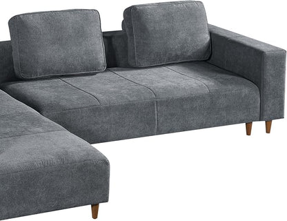 Christopher Knight Home Linmont 2 Pieces L Shape Convertible Sectional Sofa - Image 9
