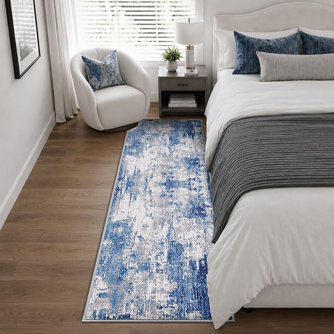 RELEANY Washable Runner 2'x10' Abstract Area Rug - Image 7