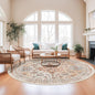 Round Rug 8ft, Circle Rug for Dining Room Table, Dining Room, Nursery Room by Zesthome