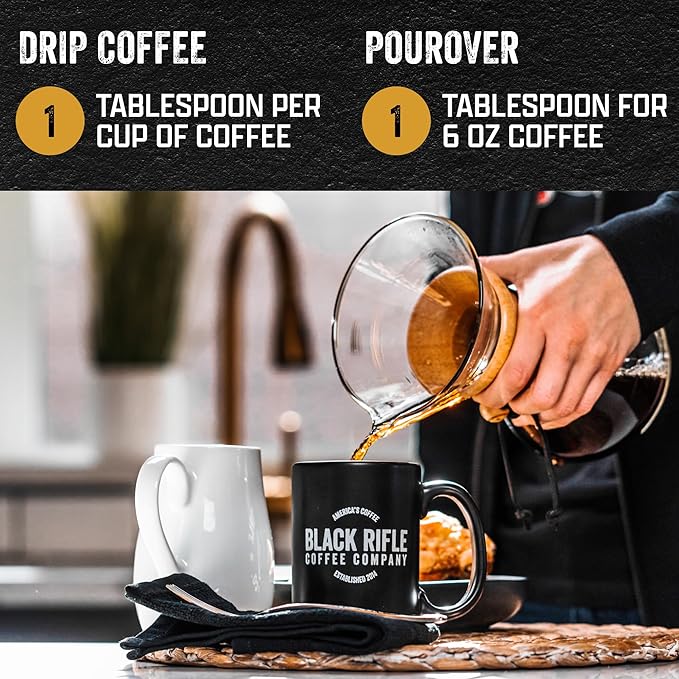Black Rifle Coffee Company Ground Coffee Medium Roast - Roasted Blend Made from Pure Arabica Beans - Colombian & Brazilian Beans - Veteran Founded & American Made (Hazelnut, 12oz Bag)