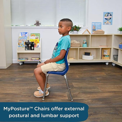 Children’s Factory MyPosture Plus 8" Chair, 2 Pack, Stackable Ergonomic Seating - Image 3
