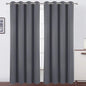 Blackout Curtains 52 x 84 Inch Long Grey Curtains Set of 2 Panels Thermal by Lemomo