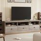 IDEALHOUSE 70in TV Stand for TVs up to 80", Mid Century Modern Entertainment by IDEALHOUSE