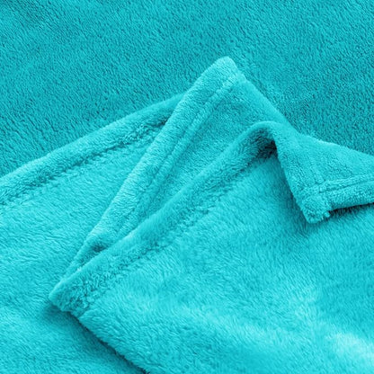 BEDELITE Fleece Blanket Soft Plush Queen Size Bed Blanket Peacock 90"x90" | - Image 9