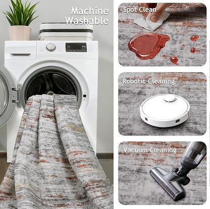 2.5x10 Washable Runner Rugs, 10 ft Runner Rug - Image 3