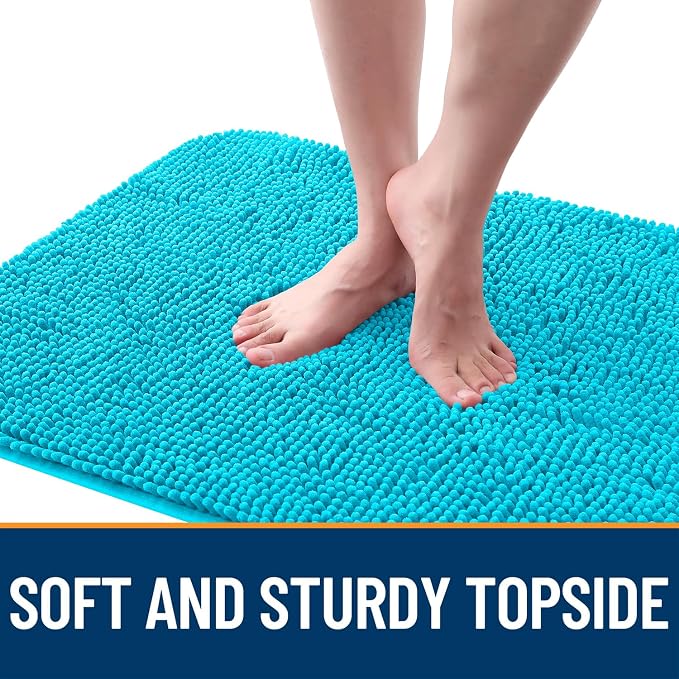 OLANLY Dog Door Mat for Muddy Paws 44x32, Super Absorbent Chenille Mud Mat | - Image 4